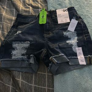 Classic womens jean shorts